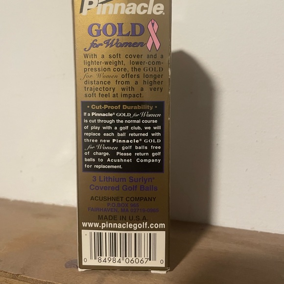 Pinnacle Gold For Women Pink Ribbon Golf Balls, NIB - Picture 4 of 6